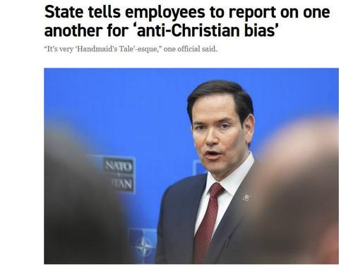 Госдеп США объявил охоту на антихристианские настроения